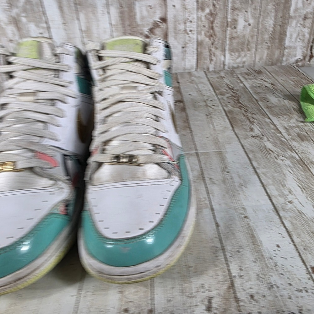 Nike Son of Force Women's Sneakers - White, Gold, Teal, Multicolor - Picture 5 of 9